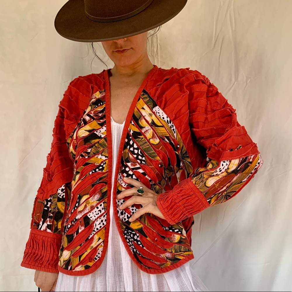 90s Southwestern boho blazer